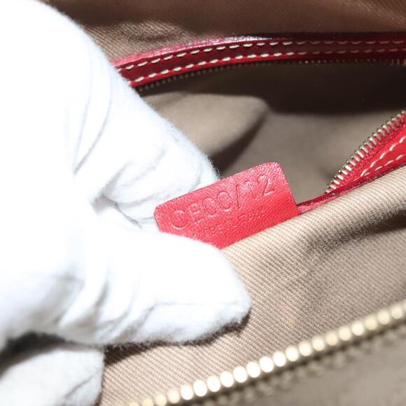 CELINE Macadam Canvas Shoulder Bag Beige Gold - Picture 13 of 13